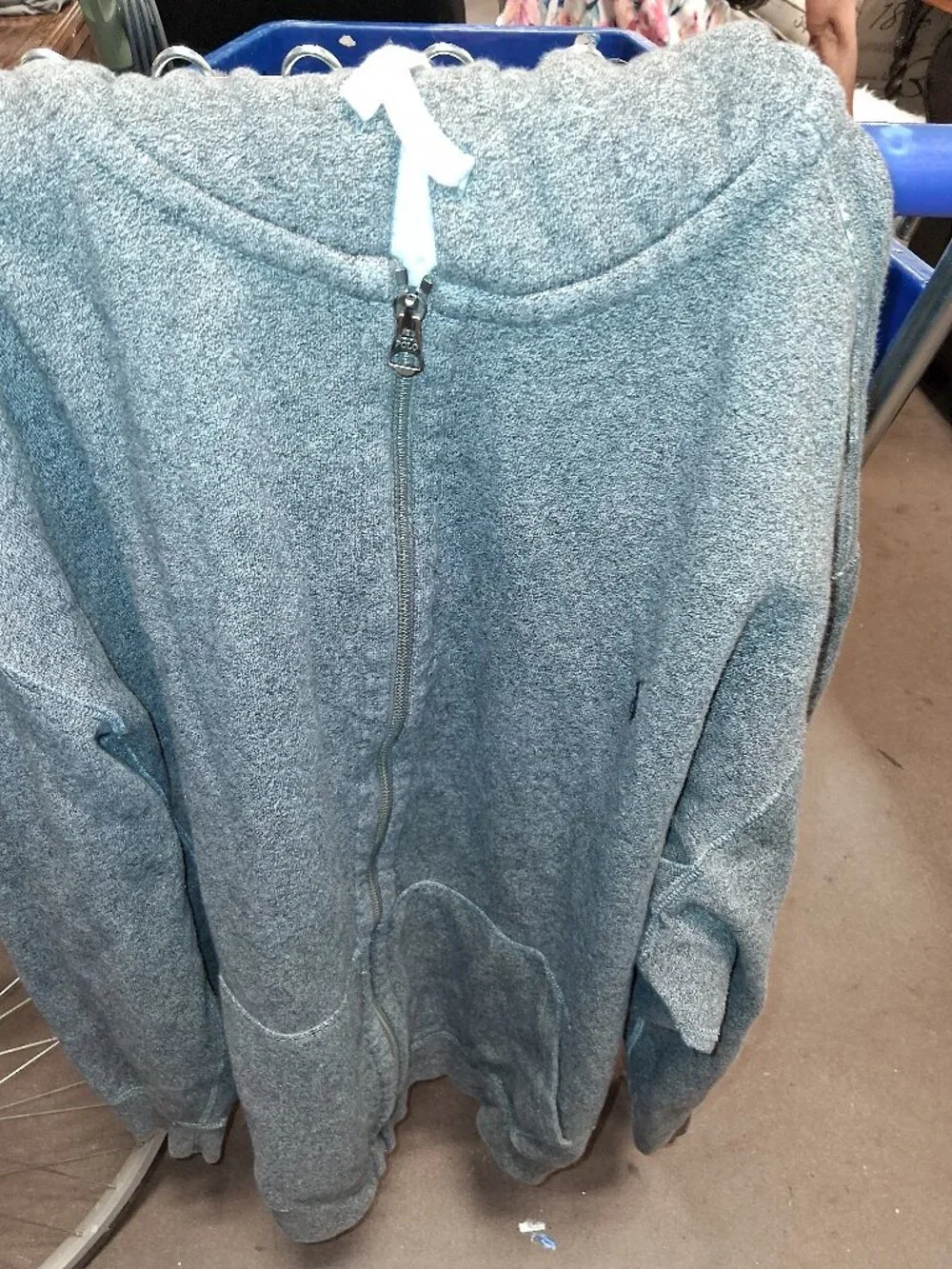 Polo Ralph Lauren Hoodie Mens XXL Grey Zip Up Cotton Pony Logo Casual Fleece